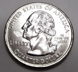 2005 P Kansas Quarter Error - "In God We ust" BU Coin - Picture 1 of 2