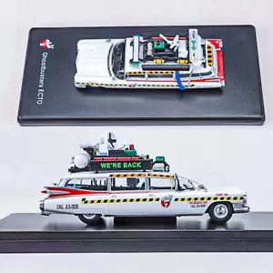 YS 1/64 Cadillac Ghostbusters ECTO-1A Diecast Model Car Miniature Collection - Picture 1 of 10