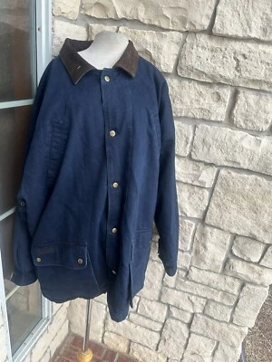 Vintage Trader Bay Men’s Denim  Suede Leather Jacket Size Xl Heavy - Image 1 of 4