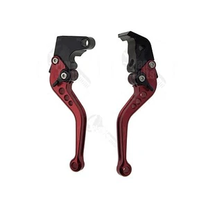 Red CNC Shorty Brake & Clutch Levers For Yamaha YZF R6 05-14 R1 Control Hand - Picture 1 of 5