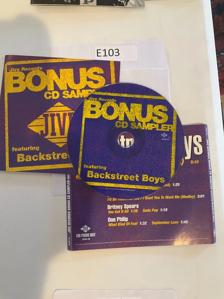 Jive Records Bonus Backstreet Boys CD No Case No Tracking #E103 Foto 1 de 1