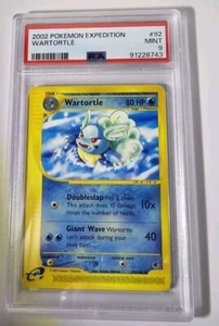 PSA 9 Wartortle 92/165 Expedition Pokemon Karte WOTC Non Holo 2002 Mint - Bild 1 von 2
