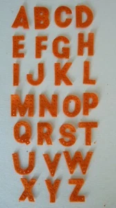 CONJUNTO ALFABETO DE FIELTRO 26 X LETRAS APLIQUES FORMAS TROQUELADAS - Imagen 1 de 23