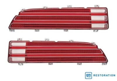 LH & RH Tail Light Lamp Lenses For 1974-1978 Pontiac Firebird - Image 1 of 4