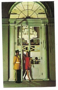 Kronleuchter ROYAL ORLEANS HOTEL New French Quarter Louisiana LA Postkarte 1973 - Bild 1 von 2