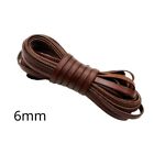 10M Genuine Cow Hide Leather Wide Flat Cord Diy Rope Strips Straps String Craft