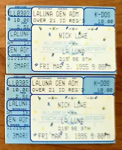 Tallos de entradas (2) - Concierto de Nick Lowe - Portland O La Luna 3 de marzo de 1995 - Imagen 1 de 2
