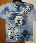A-Lab Never Grow Up T Shirt Tee Adult Size Medium Blue White Graphic Design