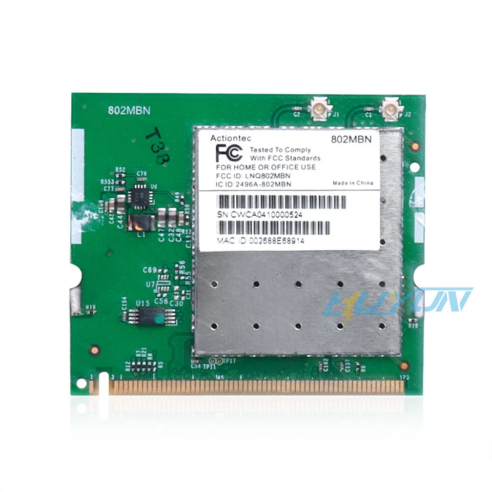 NEW BCM943224 Dual Band 2.4 5.8GHZ Wi-Fi WLAN 802.11n MINI PCI Wireless Card - Image 1 of 4
