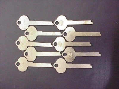 SARGENT & GREENLEAF S & G 10 x S & G SY3B Key Blanks Safe Deposit Nickel Silver NOS / ILCO 887