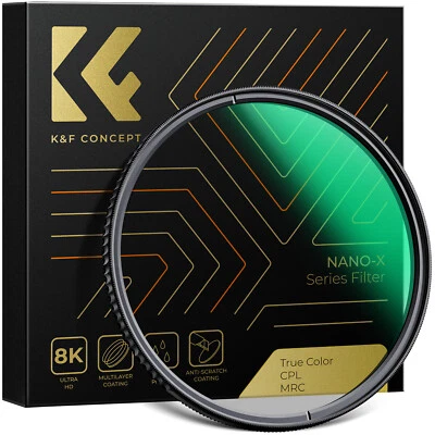 K&F Concept True Color Polarizer Lens Filter Circular Polarizing 6267/72/77/82mm - Image 1 of 4