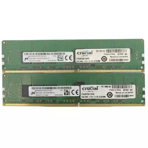 (Lot 2) Micron MTA9ASF51272PZ-2G1A2 4GB 2133MHz ECC REG Memory PC4-2133P RAM - Picture 1 of 2