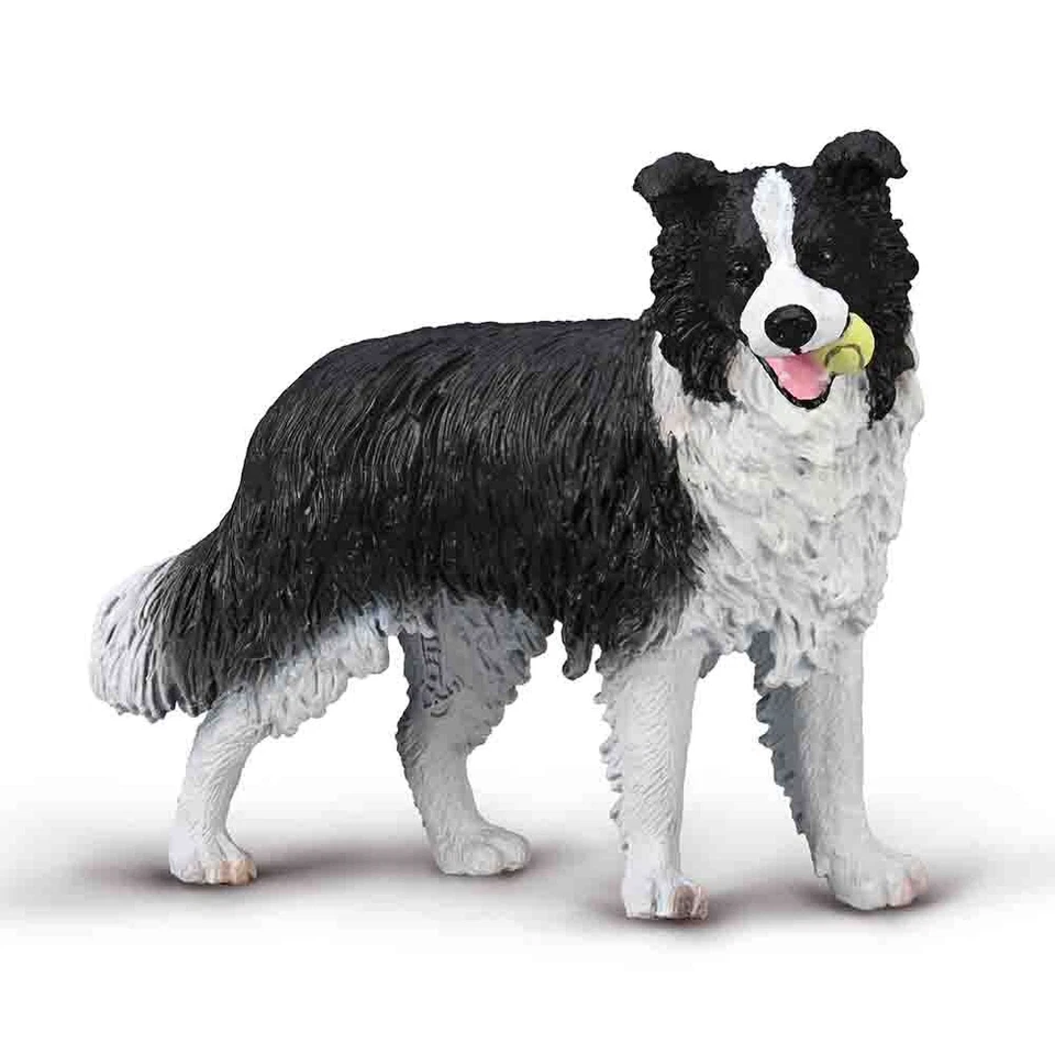 CollectA Border Collie, Hand-Finished Dog Figure, Animal Toys & Figures