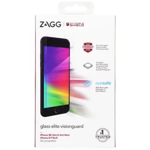 ZAGG InvisibleShield Glass Elite Visionguard for iPhone SE (3rd & 2nd Gen) - Picture 1 of 2