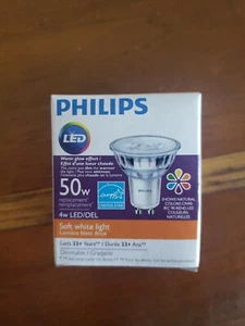 Philips 50W Replacement 4W 4GU10/LED/927-22/F35/G/WG/T20 Soft White Light 471565 - Picture 1 of 6