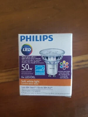 Philips 50W Replacement 4W 4GU10/LED/927-22/F35/G/WG/T20 Soft White Light 471565 - Image 1 of 4