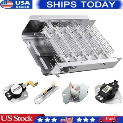 Kit de elemento de aquecimento secador 279838 Whirlpool Maytag Centennial Kenmore 8565582 - Imagem 1 de 4