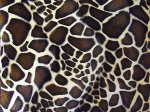Material De Tela Velboa De Piel De Pony De Piel Sintética JIRAFA PEQUEÑA - Imagen 1 de 1