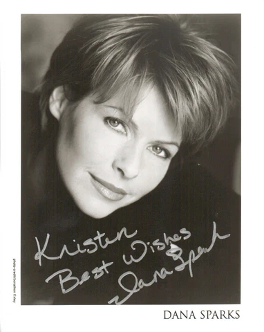 DANA SPARKS - Actress - JAG / Falcon Crest / Star Trek TNG - Autograph Photo Cover
