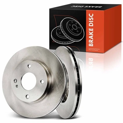 2x Rotores de freno de disco delanteros para Ford Fiesta 2011 2012 2013 2014 2015-2019 258 mm Foto 1 de 4