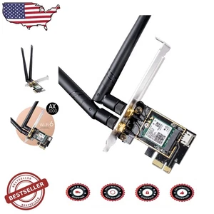 WiFi 6 AX3000 PCIe Adapter mit Bluetooth 5.2 - 5400 Mbit/s für maximale Sicherheit - Bild 1 von 11
