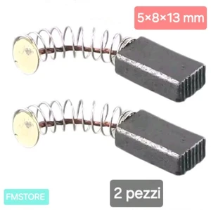2 Pz  Spazzole carboncini 5x8x13 mm per Smerigliatrice Angolare Trapano Bosh 50# - Picture 1 of 2