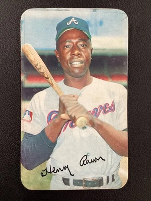 1970 Topps Super #24 Hank Aaron Atlanta Braves Salón de la fama ¡Sin precio base! EX-EXMINT Foto 1 de 2