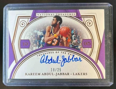 2020–21 National Treasures Карим Абдул-Джаббар из зала бронза с автографом No18/25 - Изображение 1 из 2