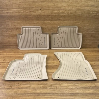2015-2023 保时捷 Macan S 95B 全天候橡胶脚垫 米色 4 件套 原始设备制造商 — 第 1/4 张图片