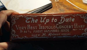 Antike Vintage M. Hohner "Up to Date Very Best Tremolo Concert Harp" Mundharmonika - Bild 1 von 9