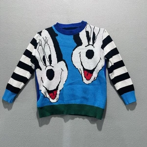 Suéter De Colección Años 90 Mickey Mouse Minnie Mouse Disney Azul Niños XL/Adulto S Sin Etiqueta Talla - Imagen 1 de 5