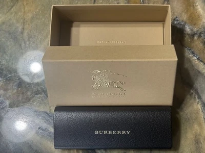 Burberry Black Eyeglass /  Sunglass Hard Case With Box - Image 1 of 3