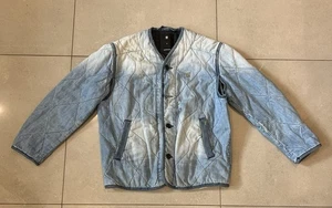 G-Star Raw Liner M Cropped Quilted Overshirt Denim Mens Size M - Picture 1 of 7