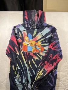 Sudadera con Capucha Los Simpson Para Hombres Grande Tie Dye Pullover Sudadera Mad Engine Dibujos Animados TV - Imagen 1 de 5
