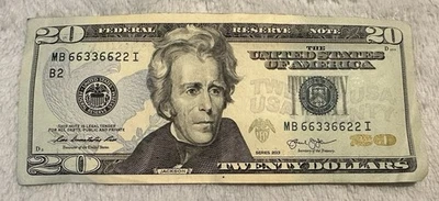 2013 Series 20$ Trinary Repeater Note 66336622 Fancy Note w/ Ink error!! - Image 1 of 3