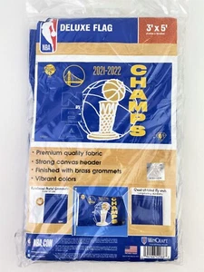WinCraft 2021-2022 NBA Champions Golden State Warriors 3' x 5' Deluxe Flag - Picture 1 of 3