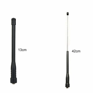 ANTENA TELESCÓPICA DE DOBLE BANDA SMA MUJER 13-42cm para Baofeng, Kenwood etc  - Imagen 1 de 3