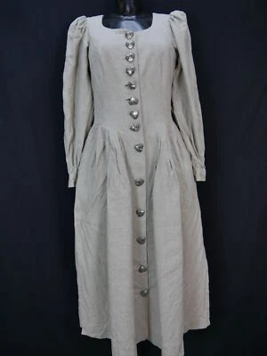 Country Line beige mit langem Puffärmel fesches Landhaus Kleid Trachten Gr.36 - Bild 1 von 4