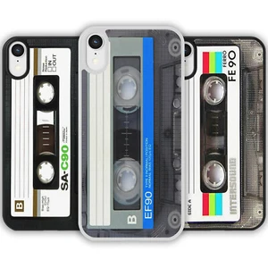 Custodia telefono retrò anni '80 nastro cassetta per iPhone Samsung lettore musica vintage - Foto 1 di 10