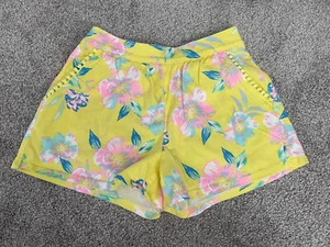 OshKosh B’gosh Girls Yellow Flowers Shorts Size 7 - Picture 1 of 4