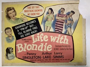 Life With Blondie 1945 Original Movie Poster Penny Singleton YeOldePosterCom - Picture 1 of 12
