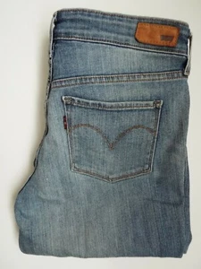 LEVI'S LEICHTE CURVE JEANS DAMEN STRETCH GERADES BEIN W27 L32 HELLBLAU LEVB080 - Bild 1 von 7