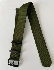 Original Tissot PRS516 20mm Green Nylon/ Fabric T100430A Watch Band Strap - Picture 1 of 1