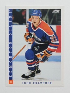 1993-94 Score Hockey Card #309 Igor Kravchuk