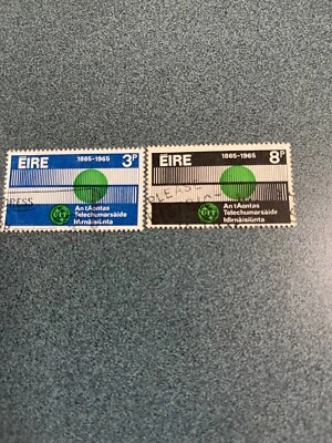 EIRE IRELAND #  198 199  ITU 1965 complete set used - Image 1 of 2
