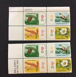 US 1969 XF MNH Sc## 1379a  Plate # Block & Mail Early In The Day Blk.   (ED) - Picture 1 of 2