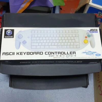Nintendo GameCube Ascii Keyboard Controller White ASC-1901PO Wz Box Japan Rare - Image 1 of 4