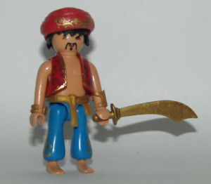 Playmobil Aladdin Arab w/  red & golden Turban - C23