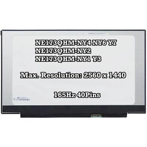 NE173QHM-NY4 NY6 Y7 NE173QHM-NY2 NE173QHM-NY1 Y3 40Pins QHD 165Hz LCD écran - Photo 1/2