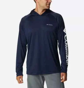 Columbia Men's Fork Stream Hoodie Pullover Navy Size Large - Picture 1 of 4